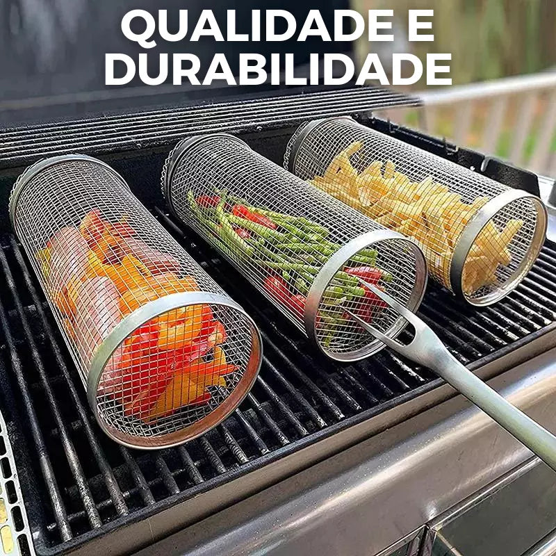 (COMPRE 1 LEVE 2) Cesta Grill Esparta™ • Durabilidade e Eficiência