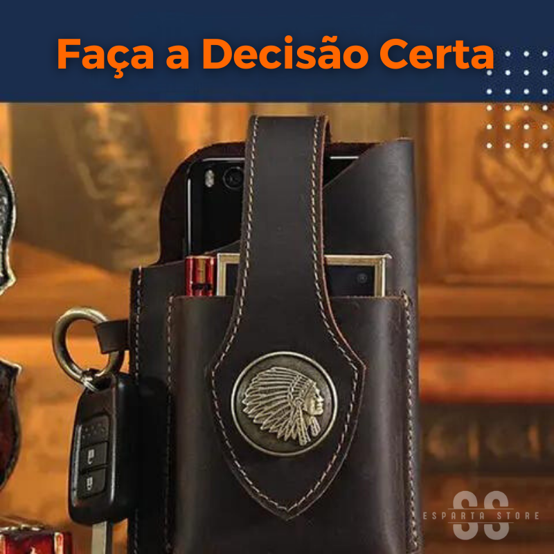 Esparta Pocket® • Pochete de Couro (+FRETE GRÁTIS)