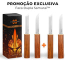 Faca Dupla Samurai™  • 100% Forjada [+FRETE GRÁTIS]