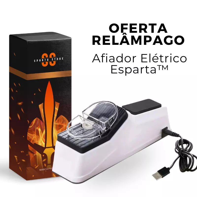 Afiador Elétrico Esparta™ • Afie Qualquer Lâmina (+Frete Grátis)