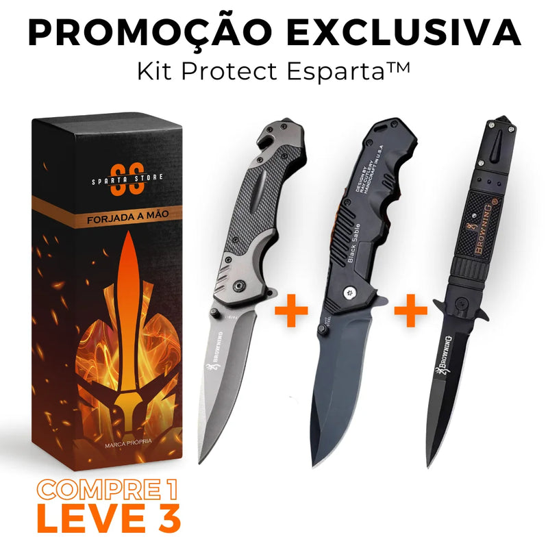 (COMPRE 1 LEVE 3) Kit Protect Esparta™ • G10 + Wing + Combat