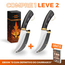 [OFERTA LIMITADA] Combo Mini Faca Lírio Forjada à Mão • Compre 1 Leve 2 + Bainha Grátis