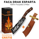 (BAINHA GRÁTIS) Faca Japonesa Forjada à Mão • Faca Drak Esparta™