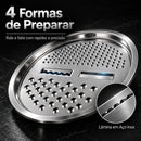 TitaniumKitchen™  3-em-1 • Combo 100% em Aço Inox com Ralador + Escorredor + Bacia