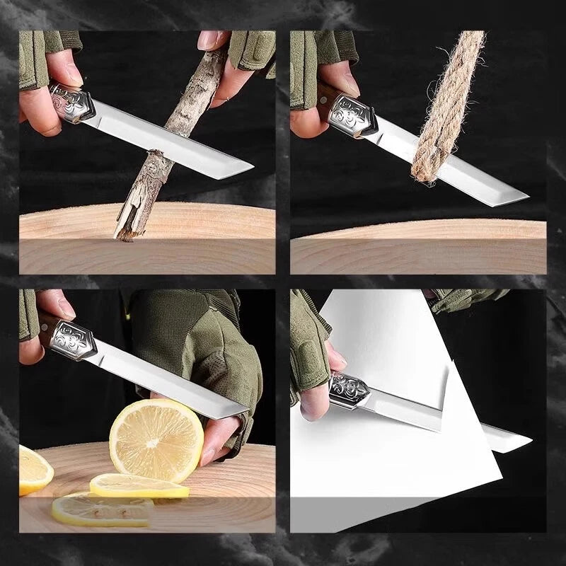 (COMPRE 1 LEVE 2 + BAINHAS) Combo Faca Artesanal Feng Ultra Afiada - 100% Forjada a Mão
