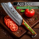 Cutelo Esmeralda Esparta™ • Cutelo Profissional Aço Inox + Bainha Grátis