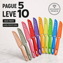 (PAGUE 5 LEVE 10) Combo Color Esparta™ • Combo 10 Facas Aço Inox Premium