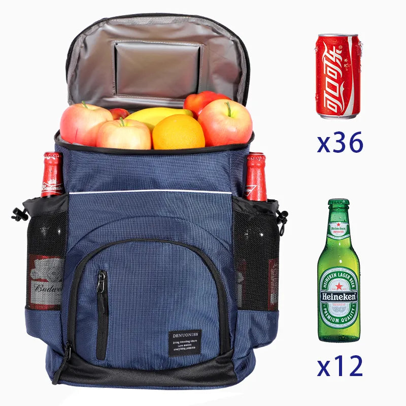 MOCHILA TÉRMICA COOLER • 100% À PROVA DE VAZAMENTOS (33 LITROS)